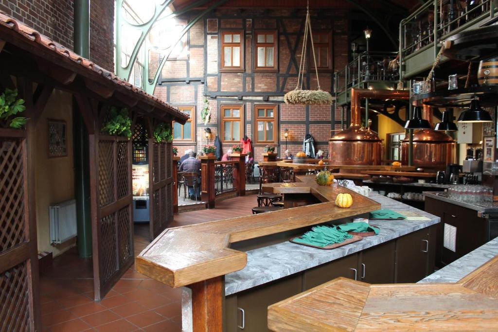 Hotel Zum Brauhaus Кведлинбург Екстериор снимка